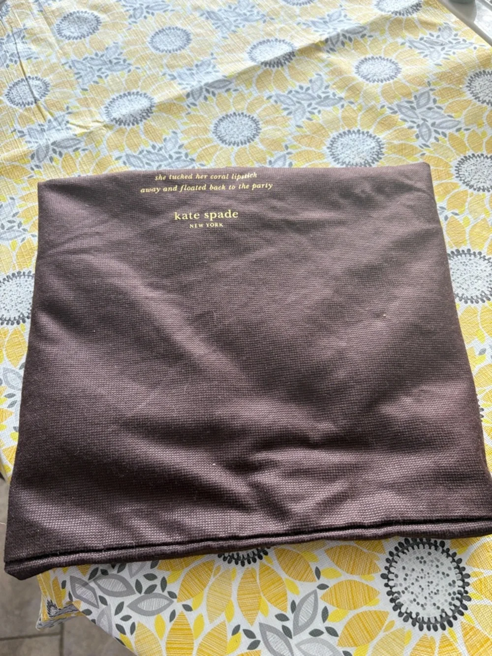 kate spade Olive Green Nylon Shoulder Tote with Black Handles